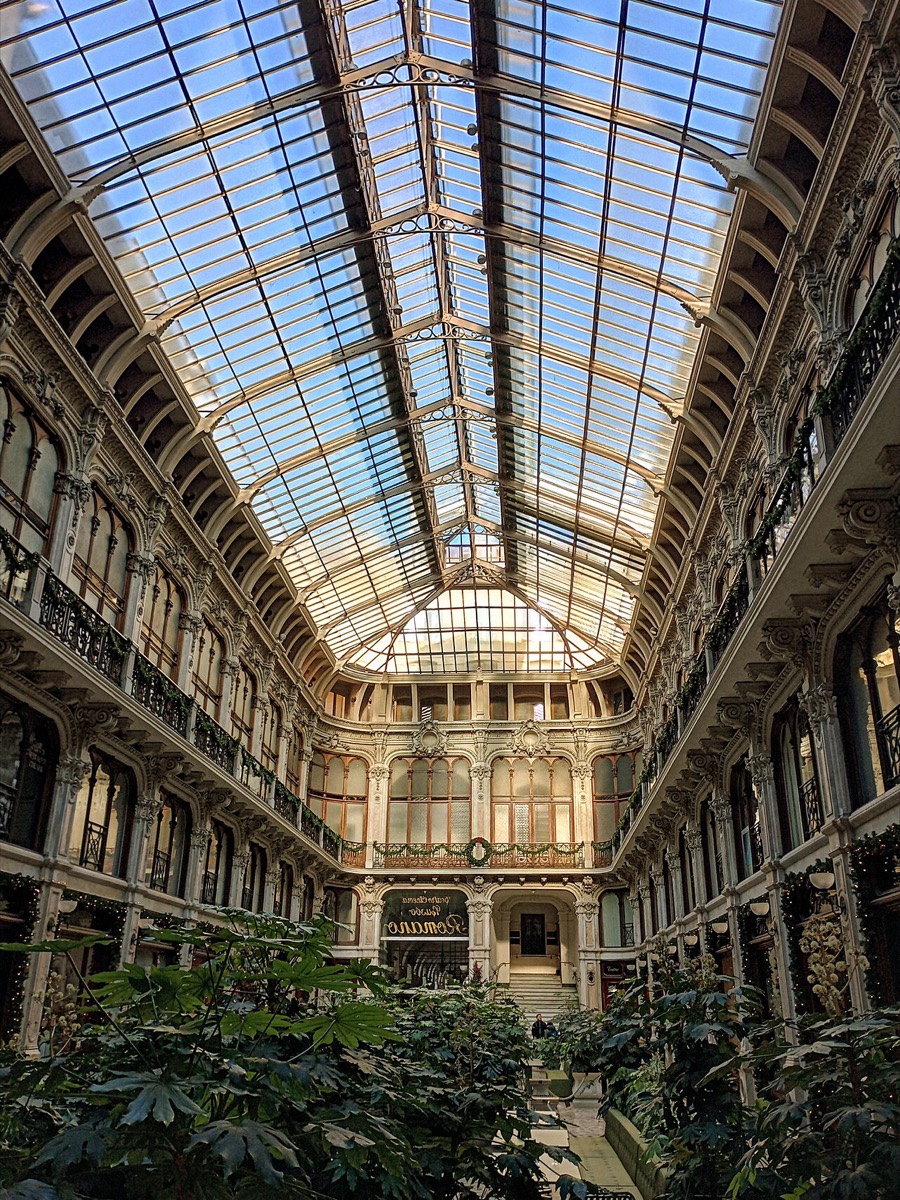 La Galleria Subalpina di Torino con la sua volta in vetro e ferro