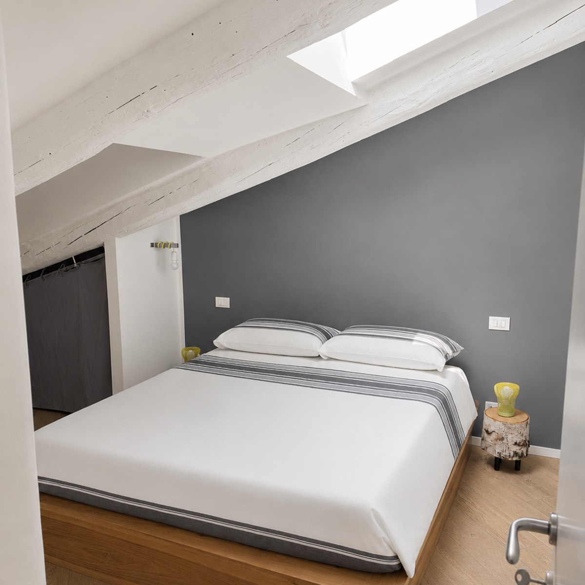 Camera da letto di Mansarda Mazzini